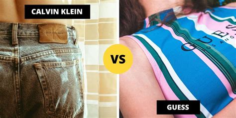 calvin klein vs guess
